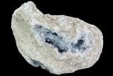Sky Blue Celestine (Celestite) Geode - Very Sparkly! #107344-3